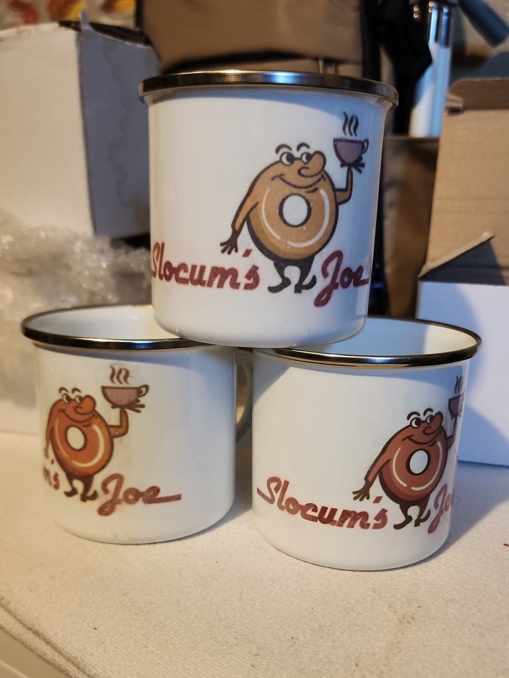 3 NEW Slocum's Joe Mugs